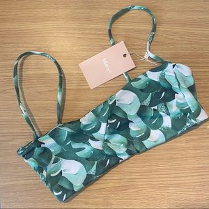 Midori Bandeau Jungle Bikini Top (Eden Stella Top, Size M)